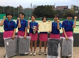 中学ソフトテニス部　優勝