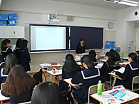 《中学3年》国際「About Japan」クラス内発表会