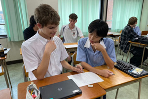 ＜文理高＞NZ・ワイヒカレッジより短期留学生として受け入れました。