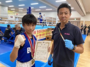 2022.9.1　中学ボクシング　吉井君