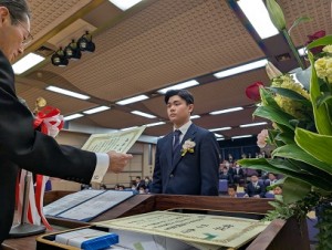 ⑤私立中高協会表彰　田中