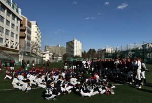 高校野球部　少年野球教室を開催