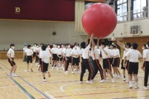 中学体育祭に向けた朝練が始まりました