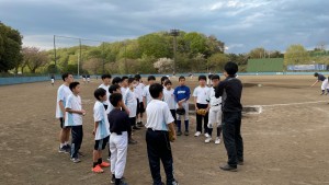 【中学軟式野球部】新1年生の仮入部が始まっています