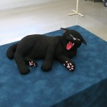 美術部の展示。生徒の力作が多数展示されていました