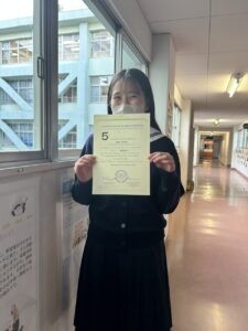 2024年度 秋季フランス語検定に2名が合格しました!
