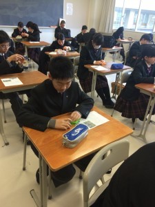 中学校3学期始業式