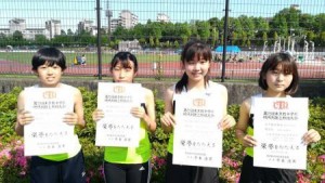 中学陸上部　女子共通リレー＆女子走り幅跳び　都大会出場決定！