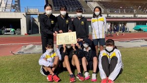 中学陸上部　駅伝4位入賞！