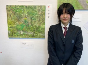 中学美術部　八王子中学生絵画展会長賞受賞