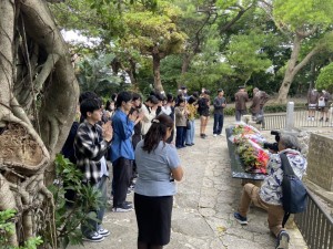 高校２年　沖縄修学旅行１日目