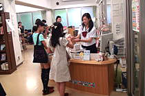 スタンプラリーでの景品交換