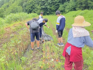 中学校2年生林間学校最終日