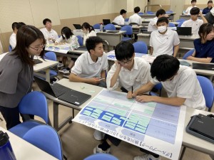 一貫高校一年　K-BRIDGEプロジェクト　日本IBMさんにデザインシンキングを教えてもらいました！