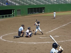 春の野球部　打席