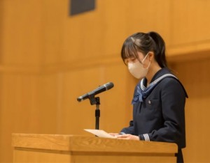 学園日誌　　中学卒業集会が開かれました