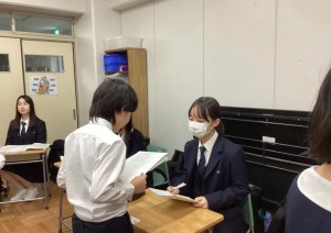 学校交流　精華小学校との英会話交流