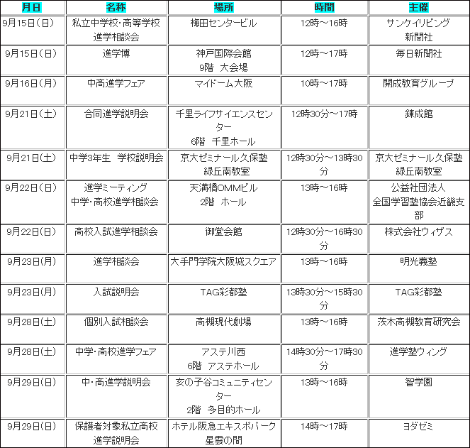 説明会