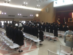 2016年度 中学入学式