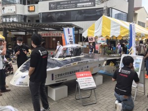 【中高自動車部】八王子環境フェスティバルにソーラーカーを展示