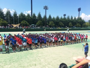 中学女子テニス部　全国大会出場権　獲得