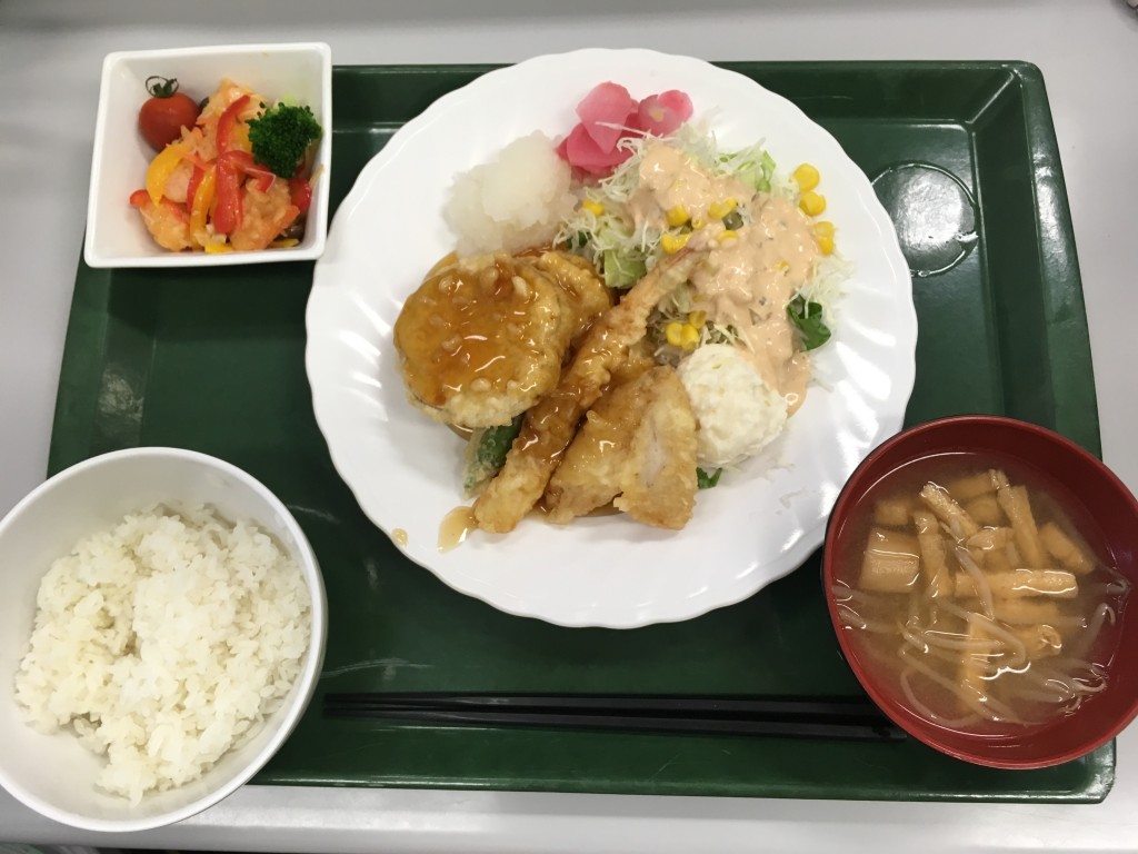 日替定食（魚）　てんぷら定食