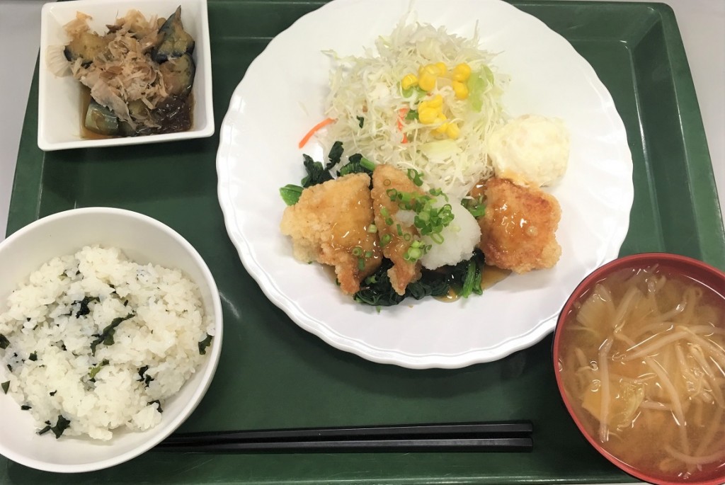 日替定食（魚）白身魚おろしソース定食