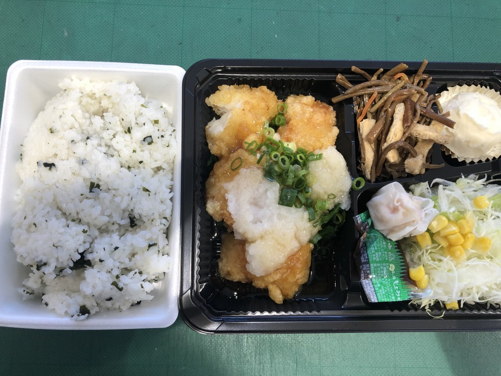 白身魚おろしソース定食