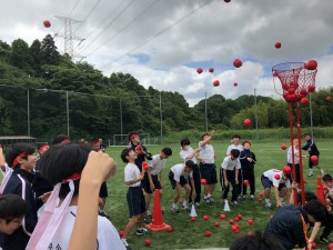 中学校　体育祭リハーサル