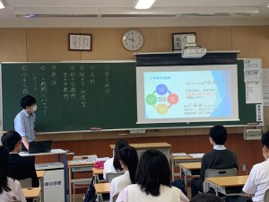 中2学年主任からのメッセージです