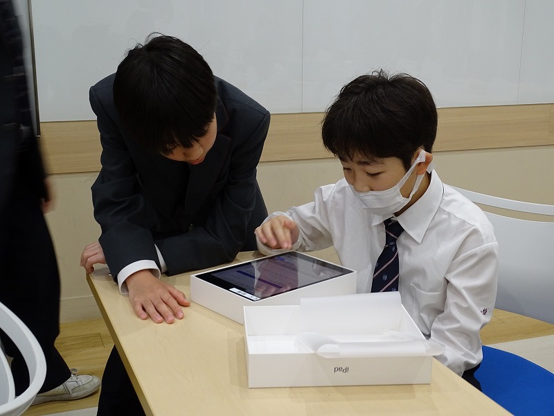 中学でiPadワークがスタート