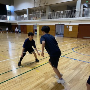 中学バスケ部の様子