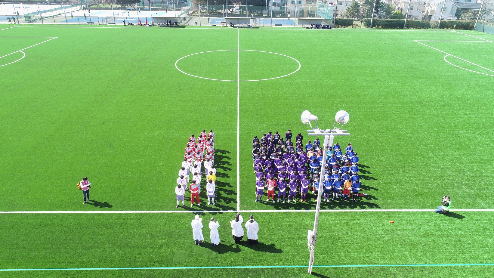 サッカーグラウンドをドローン撮影しました 立教新座中学校 高等学校 学校公式ブログ エデュログ