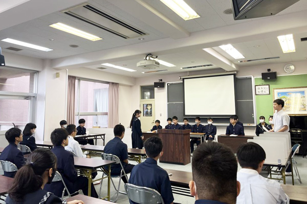 入りたくて入学した私立中学「学校をもっともっと良くする生徒会役員選挙」