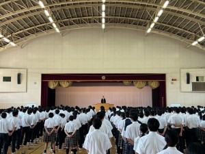 1学期終業式を行いました
