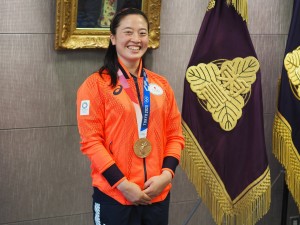 東京五輪 安藤美希子選手(本校OG)表敬訪問