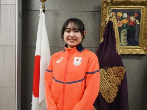 冬季五輪６位入賞 金井莉佳選手が来校