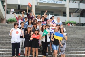 台湾の大学で学ぶ各国からの留学生[1]