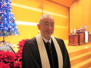 伊藤校長（クリスマス礼拝にて）