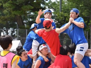 白熱の高3騎馬戦