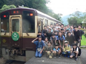 わたらせ渓谷鐡道の終点・間藤駅にて