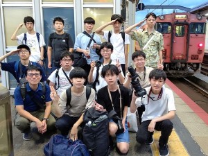 出雲市駅にて