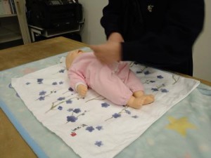 1209朝日　保育技術検定実施