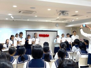 0826生徒会新旧交代式
