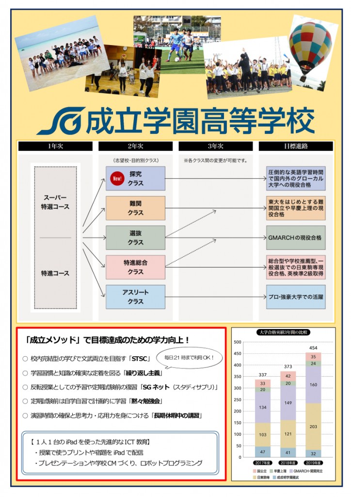 高校1枚ものチラシ（塾配布用）