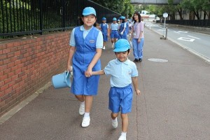 臨機応変力を育てる明和班活動／農園草取り＆交流活動