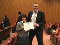 ～県英語スピーチコンテストで上位入賞しました（11月16日）～