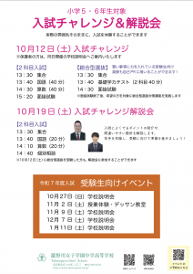 入試チャレンジ