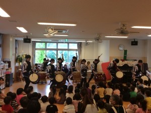 【部活動】いずみ保育園(いずみまつり前日祭)での演奏【太鼓部】