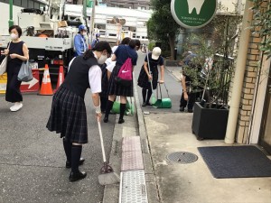 【部活動】通学路清掃活動【合唱部】